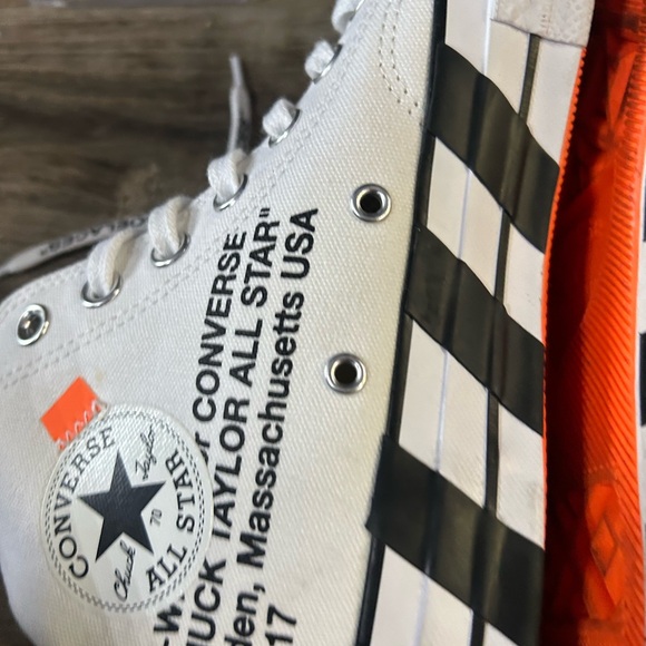 Off-White Converse Chuck Taylor All-Star 70 Hi White 163862C - Picture 3 of 14